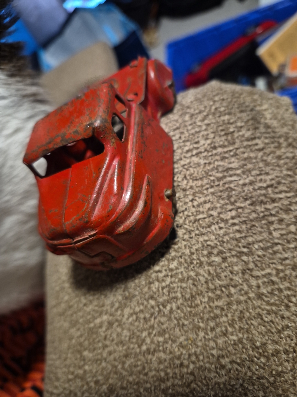 Vintage 1940s-1950s Small Pressed-Steel Red Truck Cab